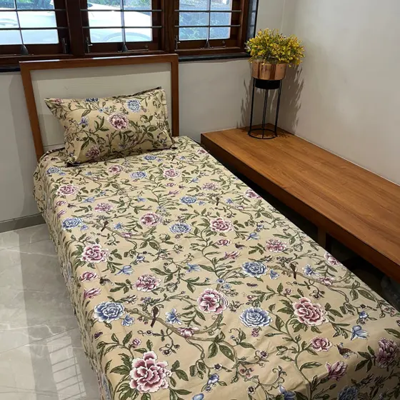 Anokhi Elegance Floral Bedsheet