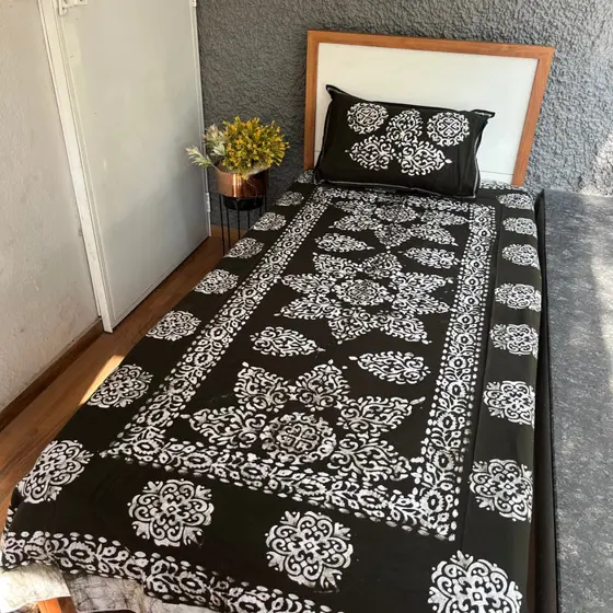 Batik Black Bedsheet