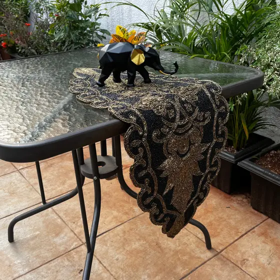 Beaded Table Runner 4