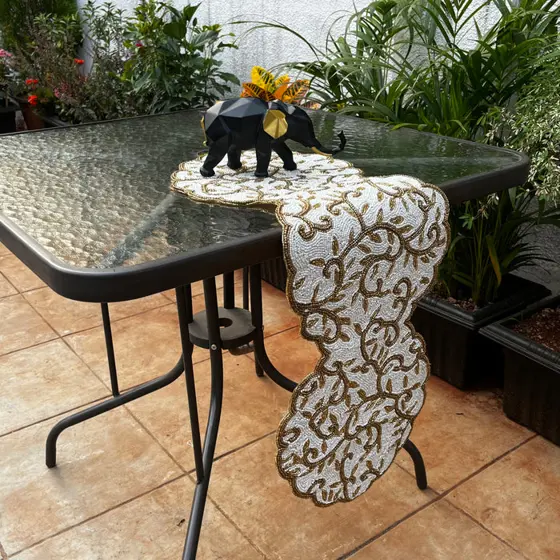 Beaded Table Runner 8
