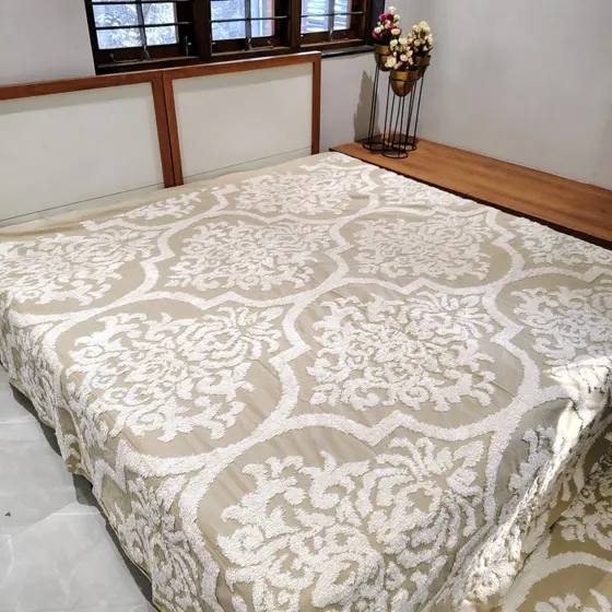 Beige Boho Bedcover