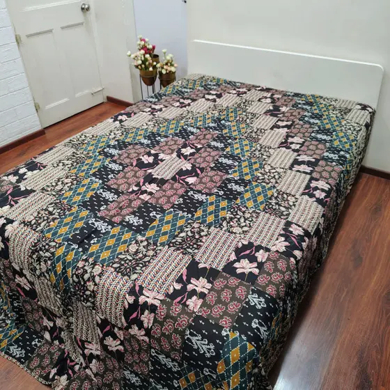 Black Patchwork Dohar