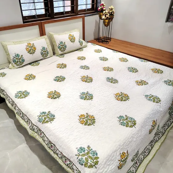 Blue Buds Bedcover