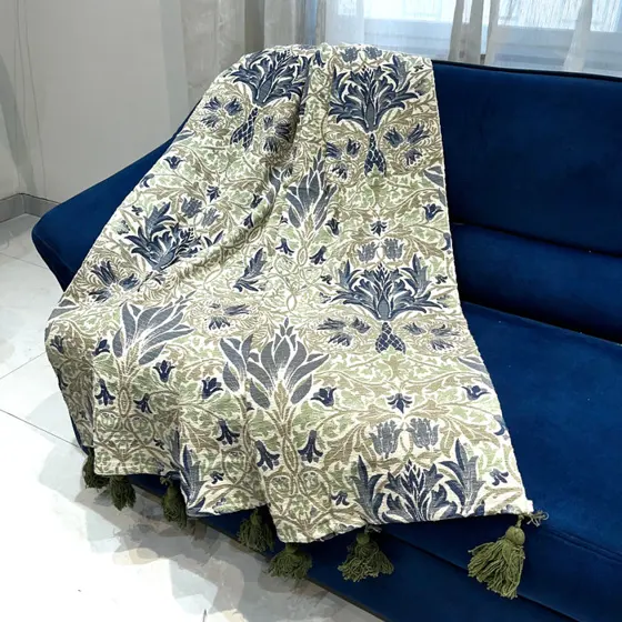 Effortless Jute Sofa Throw