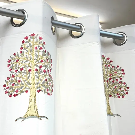 Moogal Boota Block Printed Curtain