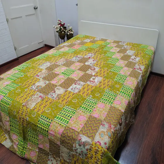 Green Patchwork Dohar