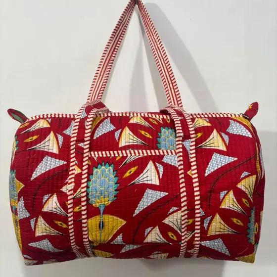 Red Weekender Bag